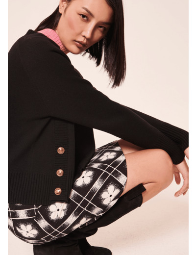 Pull Promesse-Noir en Laine