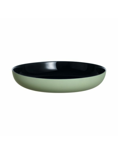 Assiette 21cm noir sauge Vicky