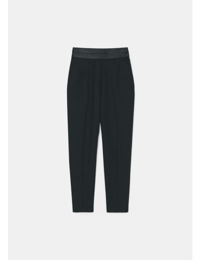 Pantalon Paul-Noir en Laine