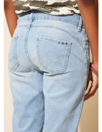 Jean slim à cinq poches 7/8ème