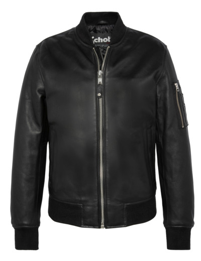 Bomber MA-1, cuir d'agneau