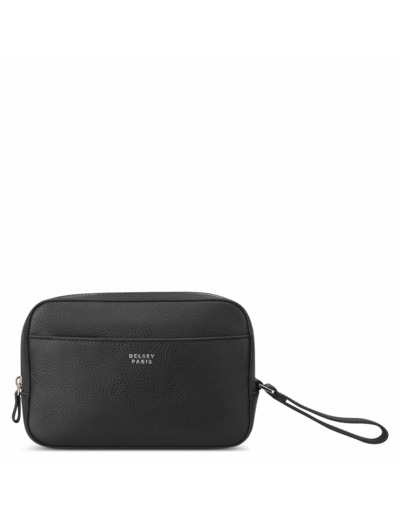 Le cuir graine trousse toilet