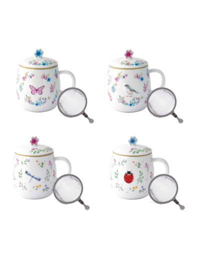 FANCY GARDEN Tisanière avec filtre