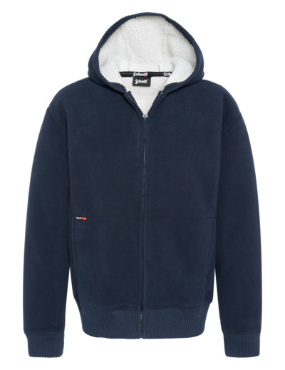 Sweatshirt polaire zippé à capuche