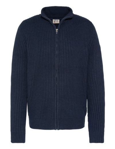 Gilet zippé maille côtelé