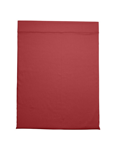 Drap plat Partition Satin de coton Coloris Rouge