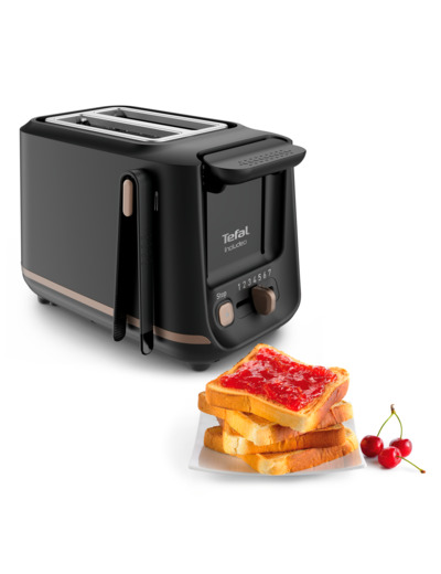 Grille-pain  Includeo 2 fentes extra-larges, utilisation facile