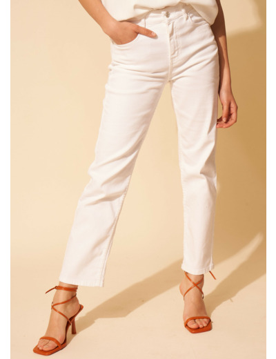 Jean taille haute cinq poches