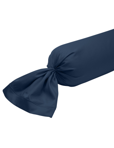 Taie de traversin Partition Satin de coton Coloris Marine