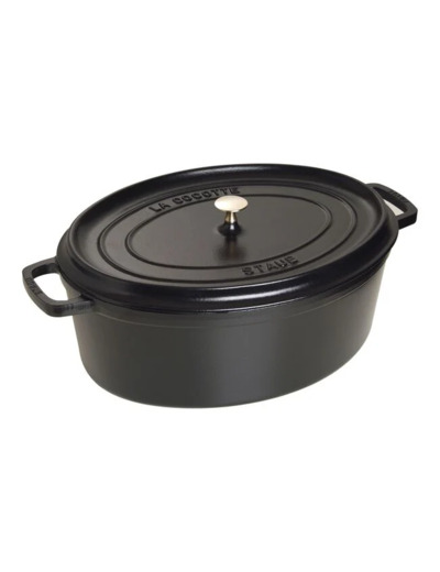 COCOTTE OVALE 41cm 12L Noir mat