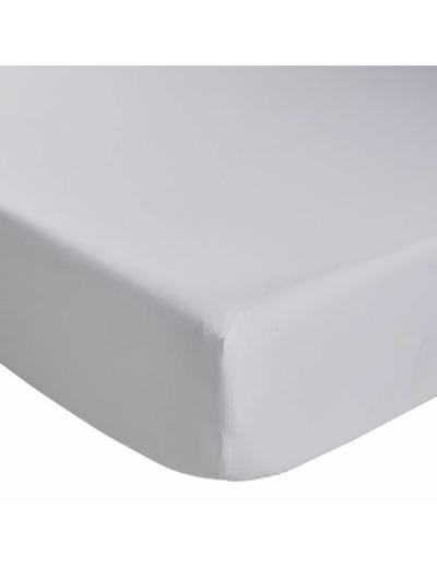 Drap housse - Coton Antibactérien  - Blanc