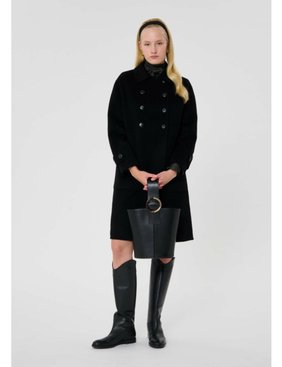 Manteau Maeline-Noir en Laine