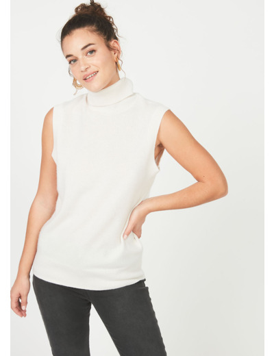 Pull col montant pur cachemire