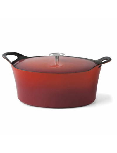 COCOTTE EN FONTE 35 CM COMPATIBLE TOUS FEUX ET FOUR