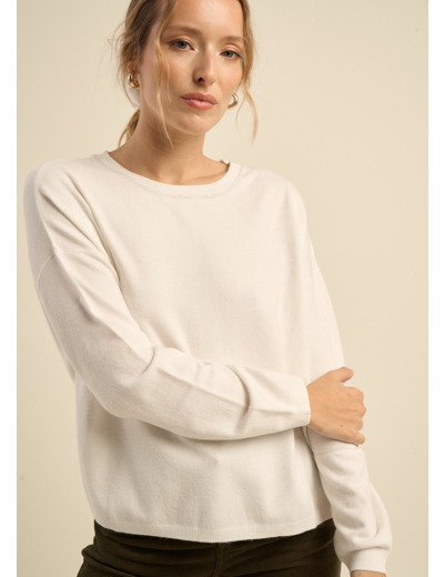 Pull col bateau à manches longues