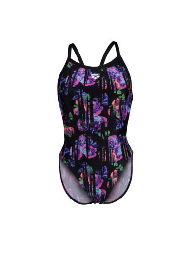 Maillot de bain arena Performance Rose Texture XCross Back pour femmes