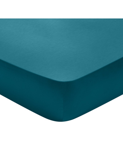 Drap housse Partition Satin de coton Coloris Canard