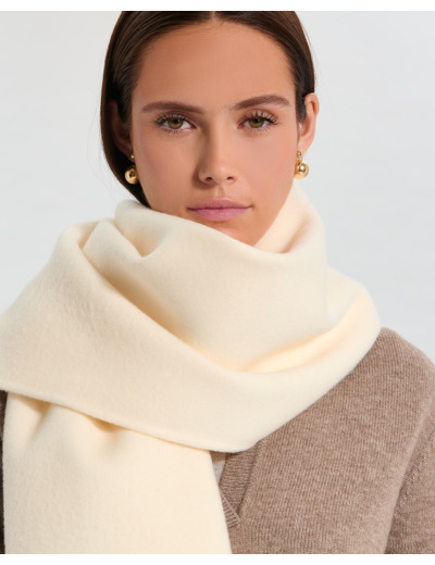 Echarpe Evy Ecru en Laine