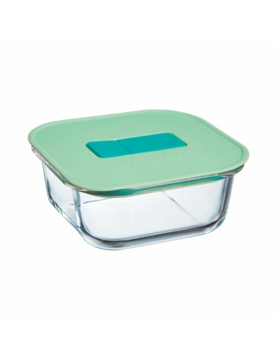 Boite carrée 53cl couvercle vert Unique Box