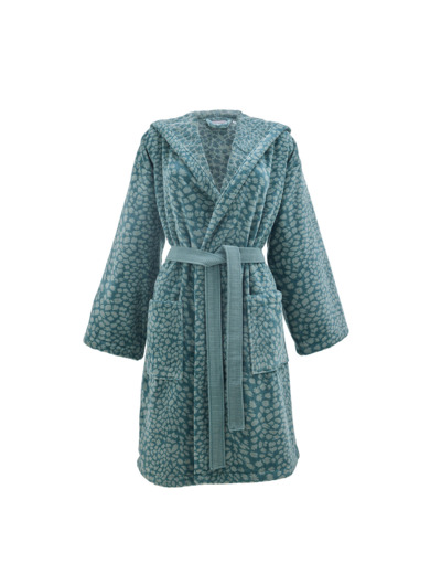 PEIGNOIR À CAPUCHE | Imaginaire - Vert canard