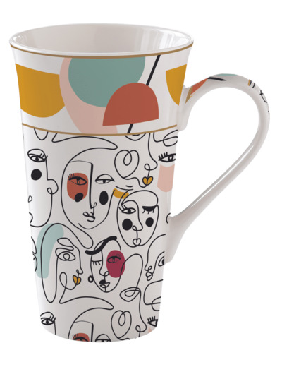 MODERNISM Coffret mug 60cl porcelaine