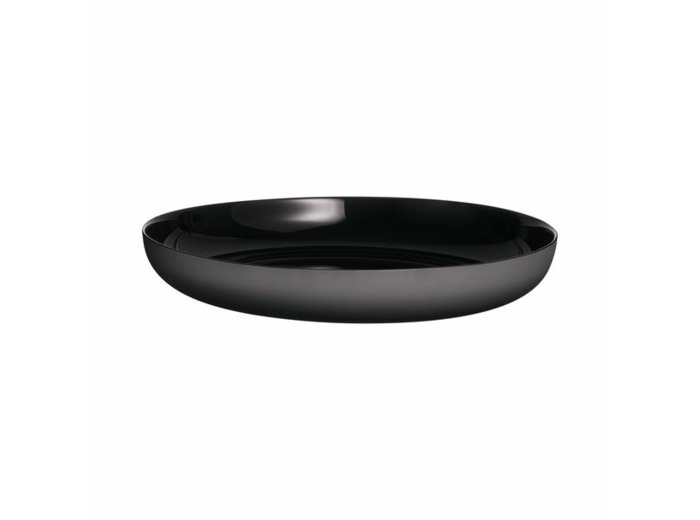 Assiette 25cm noir lava stone Vicky