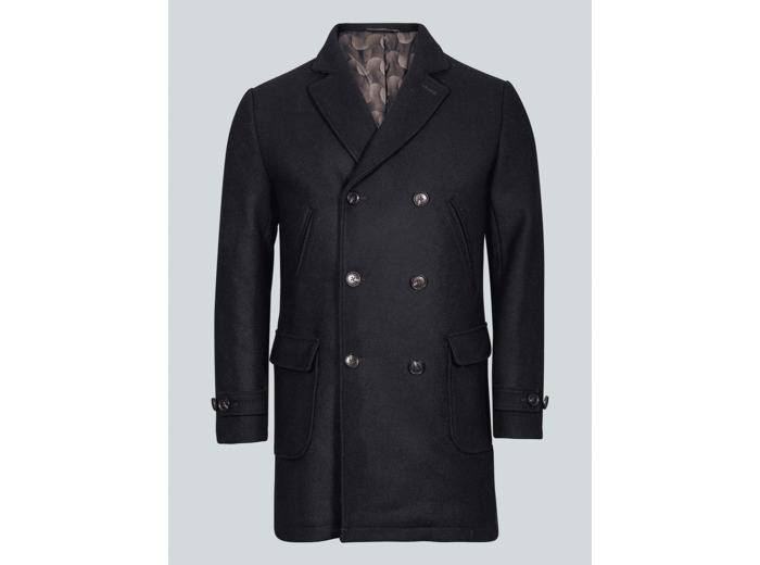 Manteau Marine En Laine Lucerne