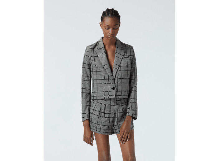 Veste Boutonnage Milieu Devant