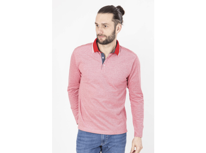 Polo Manches Longues Rouge