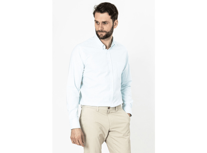 Chemise Rayée Turquoise 7 Turquoise