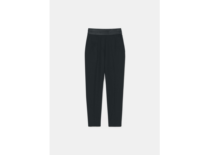Pantalon Paul-Noir en Laine