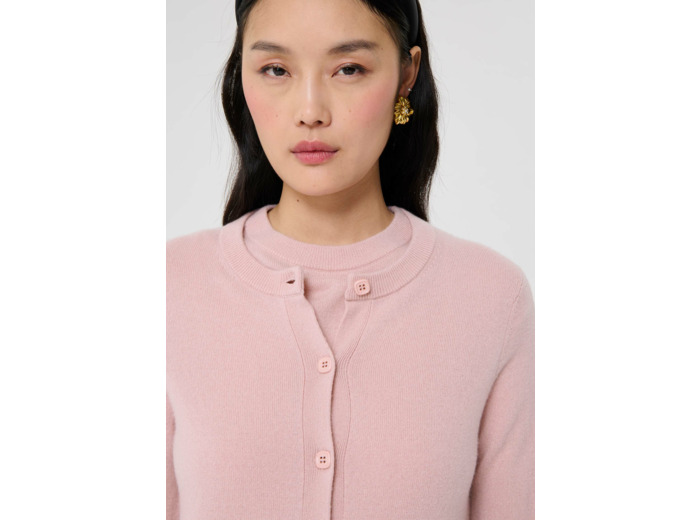 Gilet Guido-Vieux Rose en Cachemire