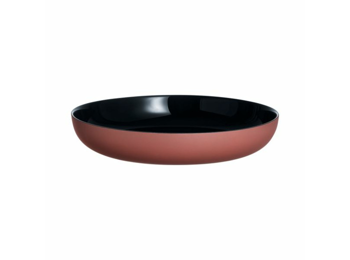 Assiette 21cm noir terracotta Vicky