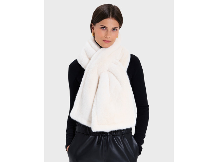 Echarpe Eva Ecru en Polyester