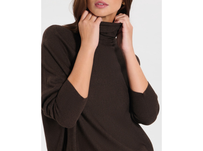 Pull Pruna Chocolat en Polyamide