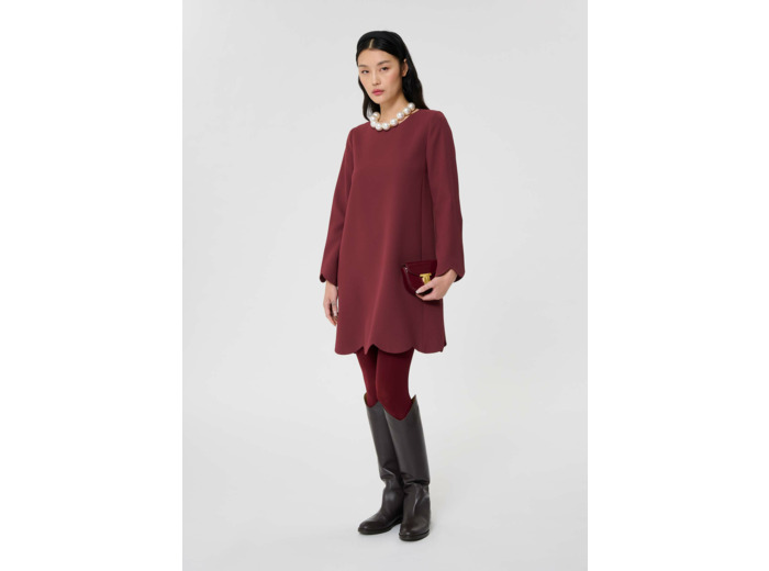 Robe Ruoda-Bordeaux en Polyester