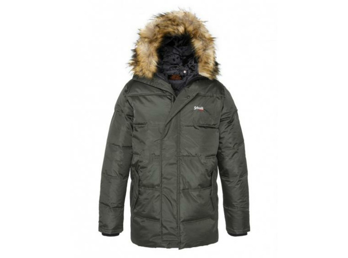 Parka Longue Capuche Fixe Fausse Fourrure Amovible