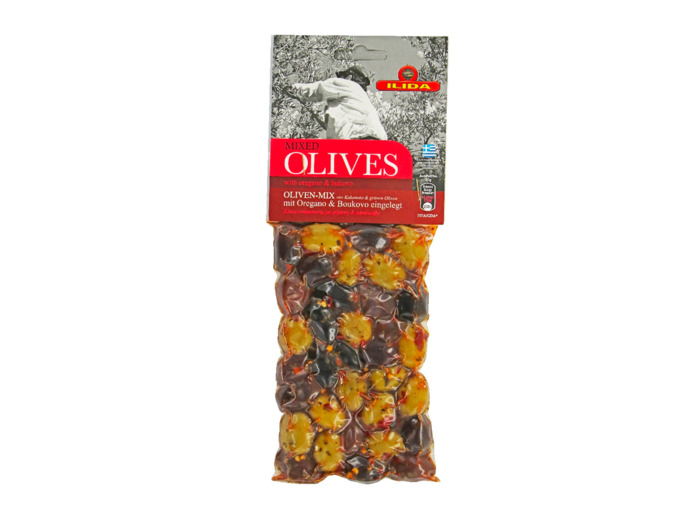 Mix olives vertes et noires