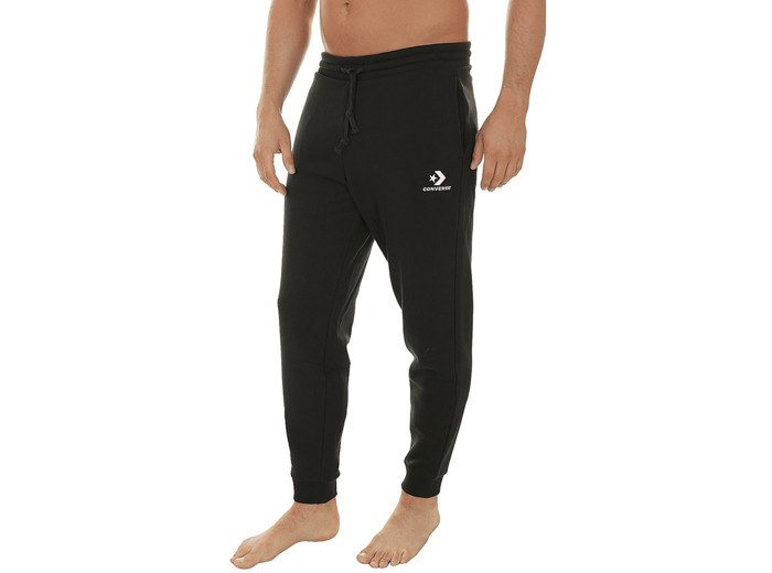 Star Chevron Emb Pant Black