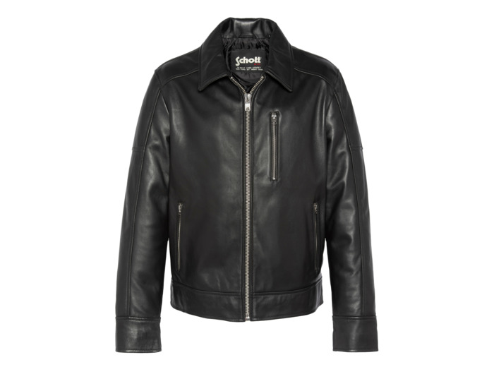 Blouson casual, cuir d'agneau