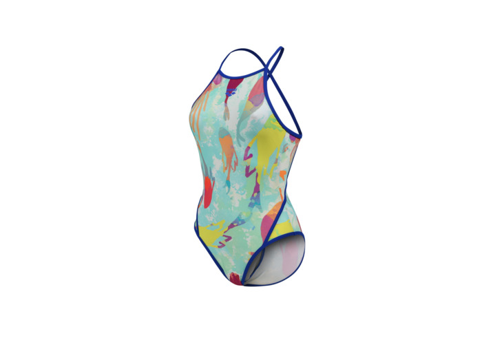 Maillot de bain arena Feel Mermaid Fast Back pour femmes