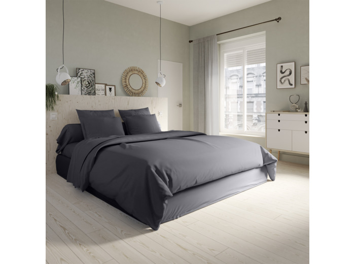Housse de couette Studio Coton Carbone