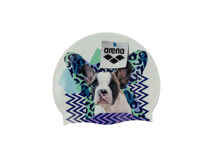 Bonnet de bain unisexe arena Swim Cap HD imprimé chien