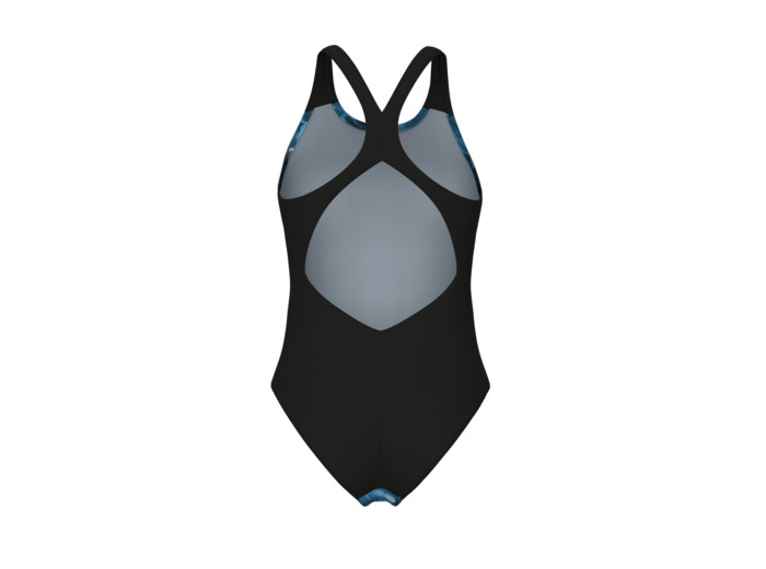 Maillot de bain arena Feel Blue Flowers V Back pour femmes