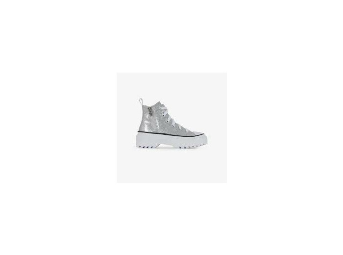 Chuck Taylor All Star Lugged Lift Hi Silver/White/Black