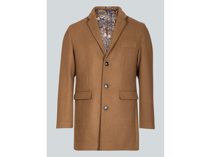 Manteau Camel En Laine Suave