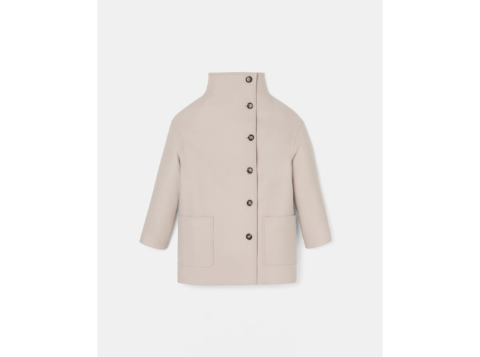 Manteau Miritino (Miranda Col Montant) Naturel en Laine