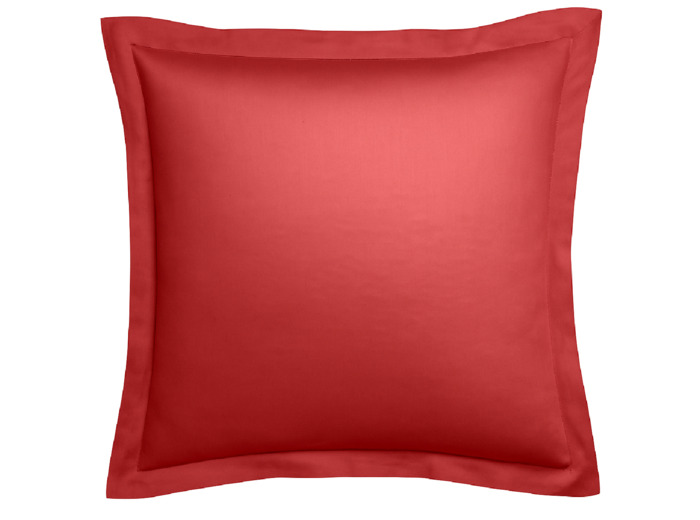 Taie d'oreiller Harmonie Satin de coton coloris Pastèque