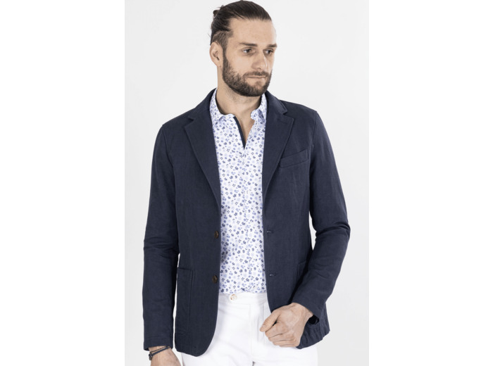 Blazer Marine En Coton