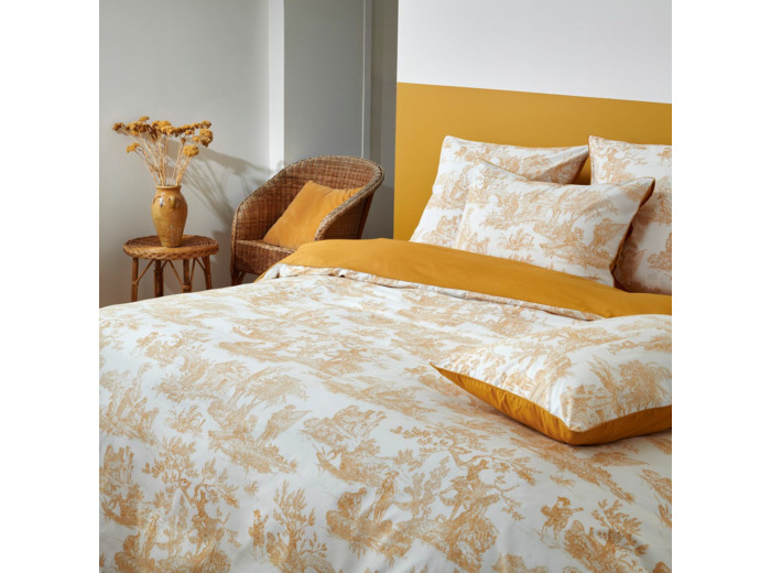Housse couette Rêve en Or | Toile de Jouy | Tradition des Vosges